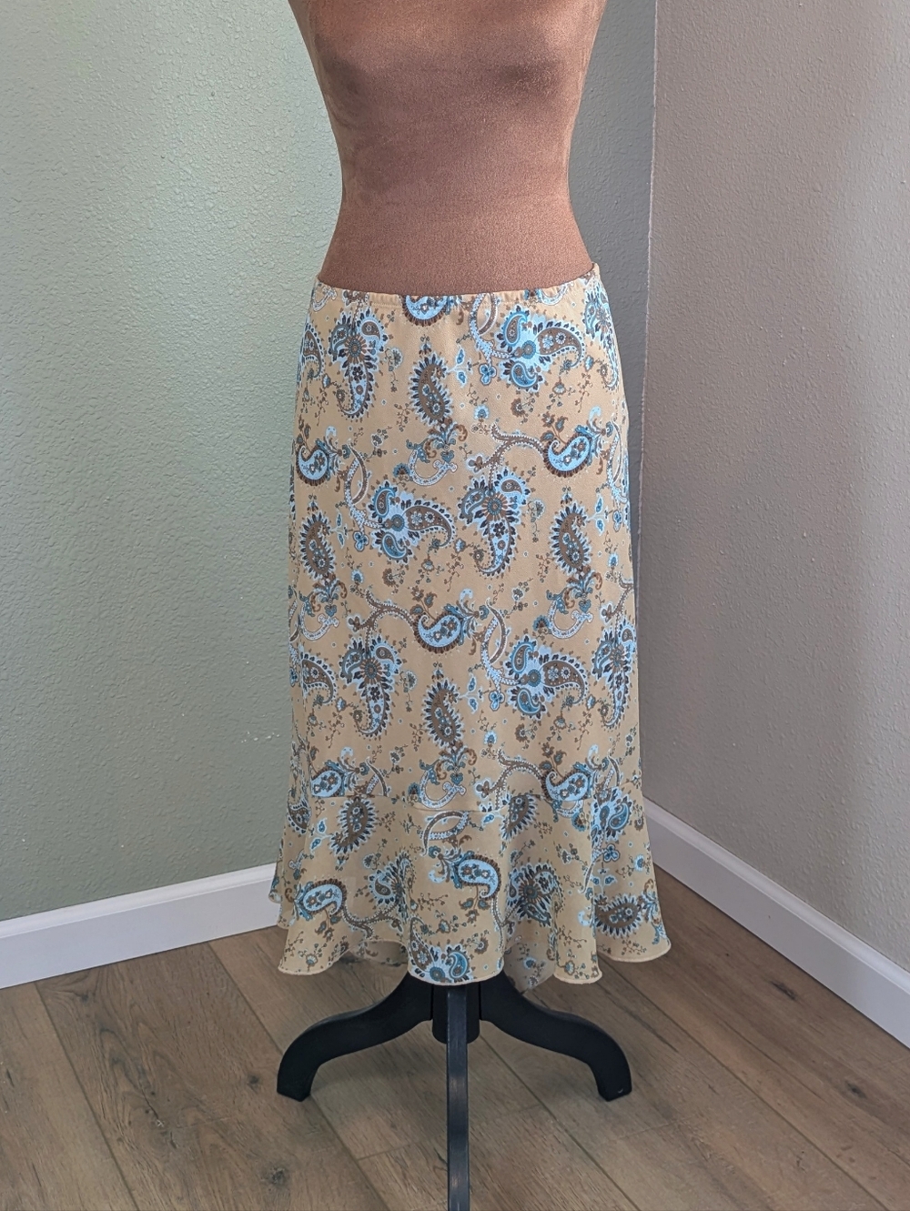 Vintage Fashion Bug Paisley Midi Skirt